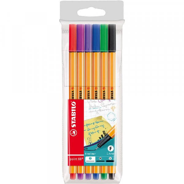 Fineliner Punt 88 - 6-pack