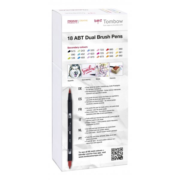 Tombow ABT Dual Brush Pen Basic 2 18-pack Tombow ABT Dual Brush Pen Basic 2 18-pack