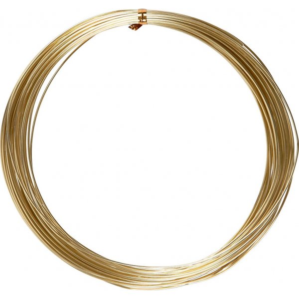 Aluminiumdraad - 1 mm - goud - 16 m