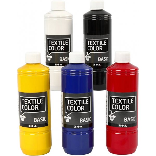 Textile Color textielverf - primaire kleuren - 5 x 500 ml Textile Color textielverf - primaire kleuren - 5 x 500 ml