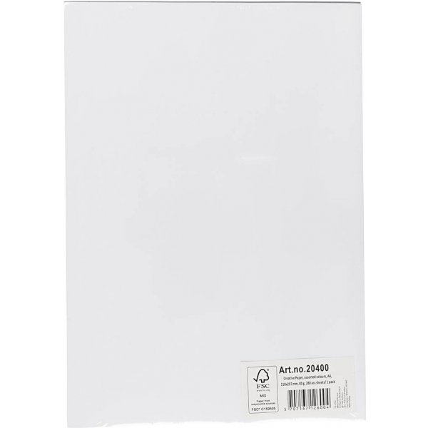 Creativ papier - gemengde kleuren - A4 - 280 st Creativ papier - gemengde kleuren - A4 - 280 st