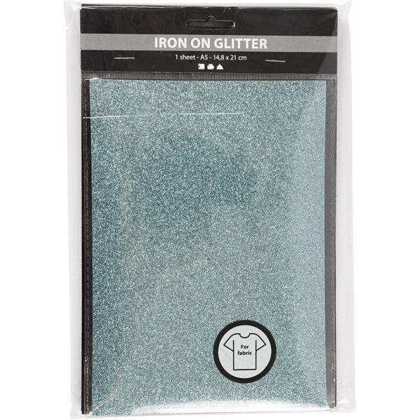 Strijkstof - gemengde kleuren - glitter - A5 - 6 vellen Strijkstof - gemengde kleuren - glitter - A5 - 6 vellen