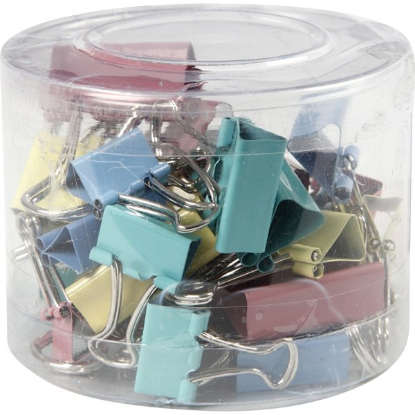 Clips - pastelkleuren - 15/19/25 mm - 30 st