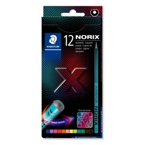 NORIX kleurpotloden, diverse kleuren - verpakking van 12 stuks NORIX kleurpotloden, diverse kleuren - verpakking van 12 stuks