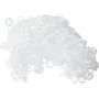 Krullend poppenhaar - wit - 15 gr