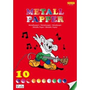 Metallic papier A4, 10 kleuren - FSC-gecertificeerd