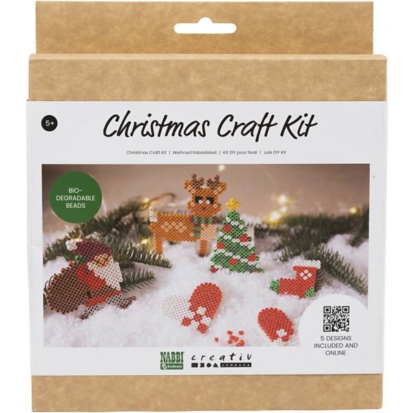 DIY Kit NABBI BioBeads - Kerstman - Kerstsok - Kersthart - Kerstboom en rendier