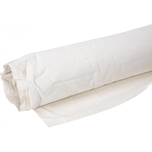Gewassen katoenen canvas - naturel - 25 m