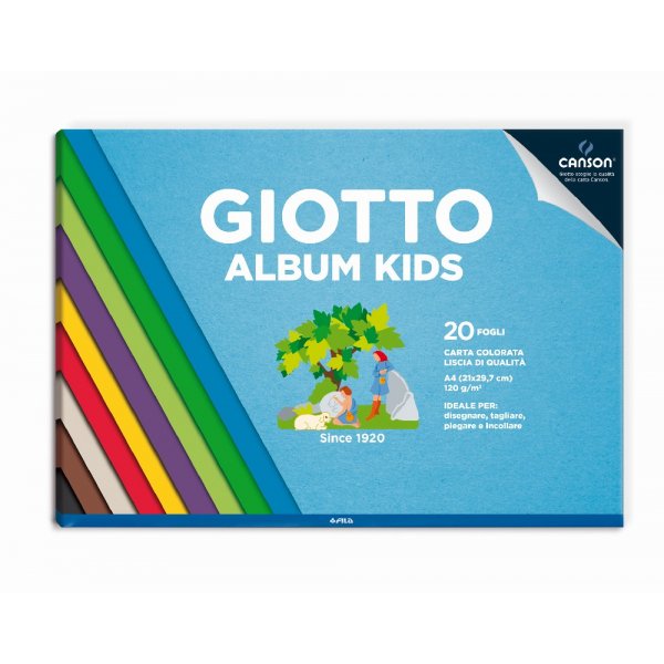Tekenblok Giotto Gekleurd 20 pagina's 120g - A4
