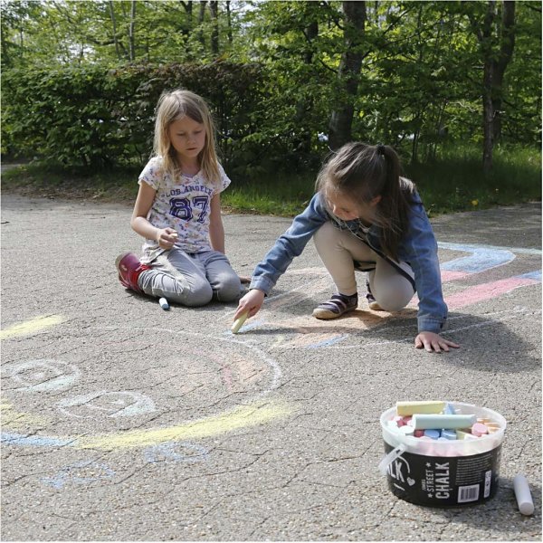 Straatkrijt - gemengde kleuren - 50 st Straatkrijt - gemengde kleuren - 50 st