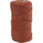 Macramgaren - gebrand oranje - 4 mm - 55 m