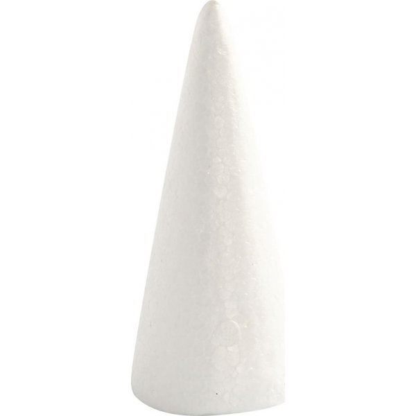 Piepschuim kegels - wit - 6 cm - 5 st