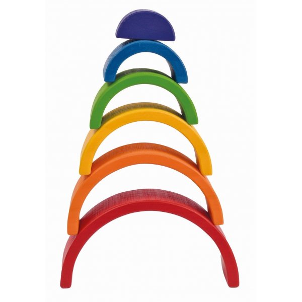 Houten regenboog 6 delen
