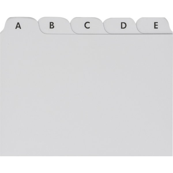 Schrijfkaart - A7 index - grijs