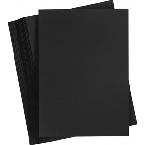 Gekleurd karton - zwart - A3 - 180 gr - 100 vellen Gekleurd karton - zwart - A3 - 180 gr - 100 vellen