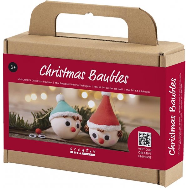 Mini DIY Kit Kerstballen - Rode en Groene Elfen Mini DIY Kit Kerstballen - Rode en Groene Elfen