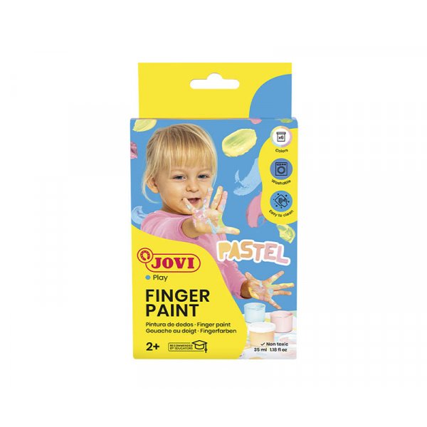 Vingerverfset - Jovi - 6 pastelkleuren 35 ml