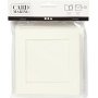 Passepartout kaart met envelop - gebroken wit - 10 sets