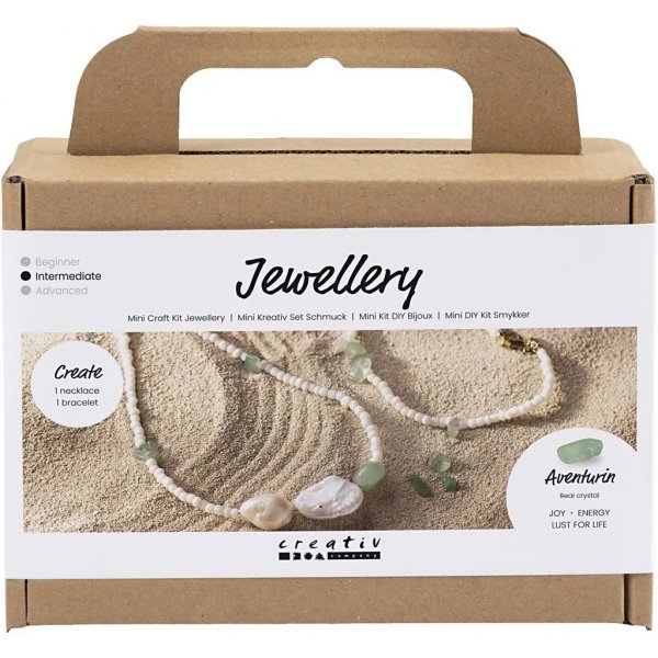 Mini DIY Kit Sieraden, kettingen en armbanden in aventurijn