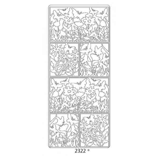 Peel-offs - Bloemen en vlinders