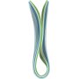 Quilling strips - blauw - groen - limoengroen - turkoois - 100 st