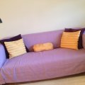 Klant imago Saffier - Hellinne - 100% linnen - Kleurcode: 723 - lavendel - 150 cm