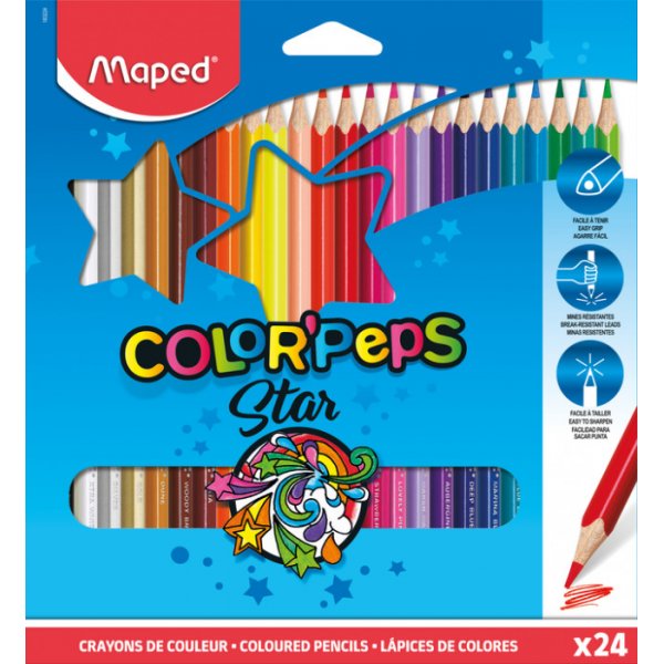 Kleurpotlodenset - Maped - ColorPeps 24-pack