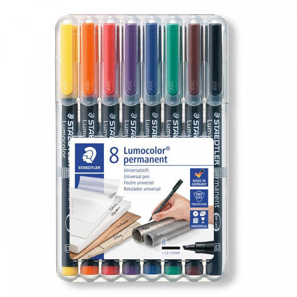 OH Pen Lumocolor Permanent 1-2,5 mm - 8 stiften