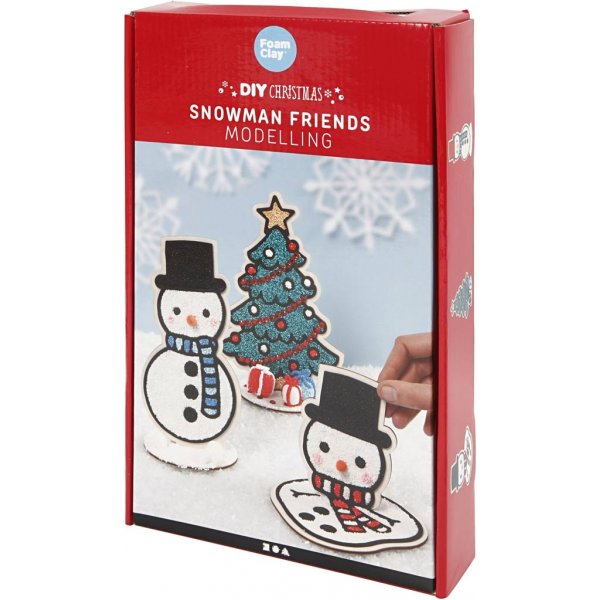 Knutselset - Sneeuwpop en kerstboom