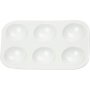 Palet - wit - 13 x 8,5 cm - 10 st
