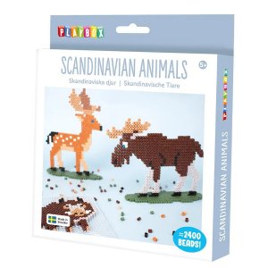 Kralenset met Scandinavische dieren - Complete knutselset Kralenset met Scandinavische dieren - Complete knutselset