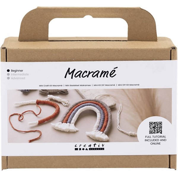 Mini DIY Kit Macramé - Regenboog Mini DIY Kit Macramé - Regenboog