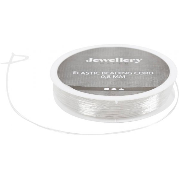 Elastisch sieradendraad - 0,8 mm - rond - 10 m