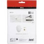 Mini DIY Kit Haken - wit - Sneeuwvlokken