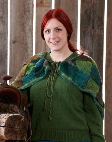 Breipatroon - Mosgebreide gevlochten omslagdoek