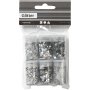 Glitter en pailletten - zilver - 6 x 5 gr