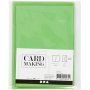 Kaarten en enveloppen - groen 10,5 x 15 cm - 6 sets