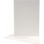 Ansichtkaart met envelop - gebroken wit - 12,5 x 17,5 cm - 10 st