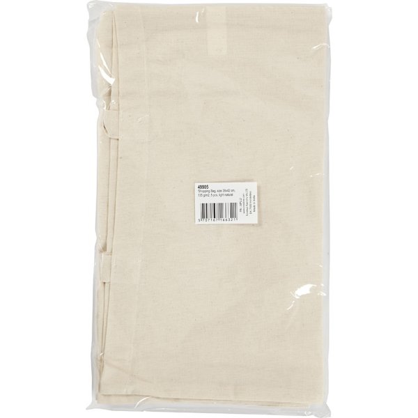 Stoffen tas - lichte natuur - 38x42 cm - 5 st Stoffen tas - lichte natuur - 38x42 cm - 5 st