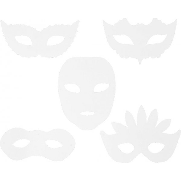 TeACH Me Theatermaskers - wit - 16 st
