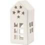 Warmtekaarshouder - wit - 7 x 7 cm 8 st