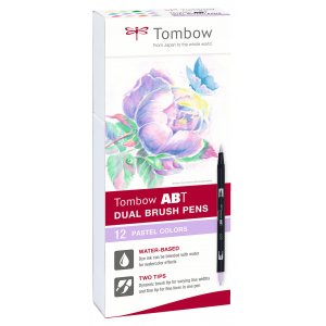 Tombow ABT Dual Brush Pen Pastel 12-pack Tombow ABT Dual Brush Pen Pastel 12-pack