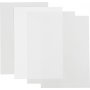 Krimpfolie - Glanzend transparant - mat transparant - Mat wit - 4 vellen