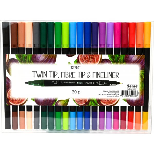 Fineliner Sense TwinTip - 20 pennen Fineliner Sense TwinTip - 20 pennen