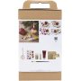 DIY Kit Decoupage - Kerstrood - Droogbloemen