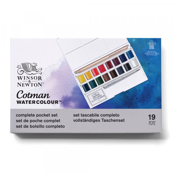 Aquarelverf W&N Cotman - Zakset 16 Kleuren
