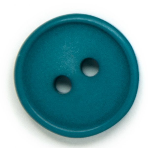 Knoop Rond 2-gaats 15 mm 6st - Donkerpetrol