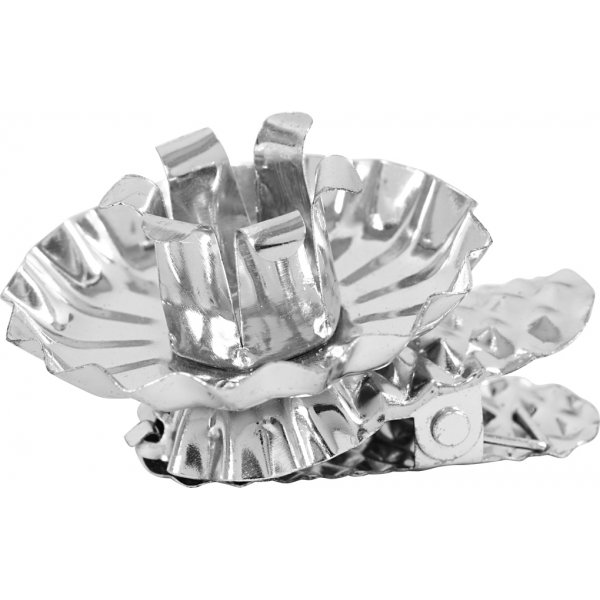 Lichtclips - verzilverd - 40 mm - 8 st