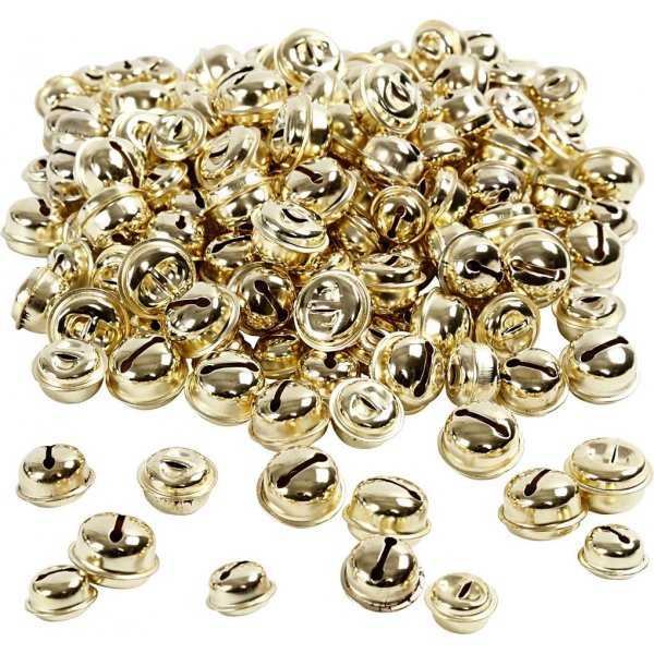 Belringen - goud - 220 stuks - 13/15/17 mm