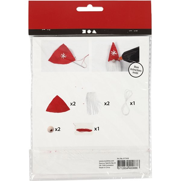 Mini-bouwpakket - hangende kerstmannen Mini-bouwpakket - hangende kerstmannen